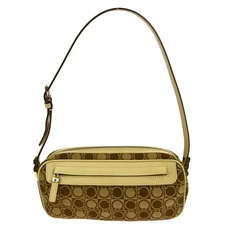 Salvatore Ferragamo Beige Canvas Gancini Handbag AU-21-3323 NQ02524 BN04