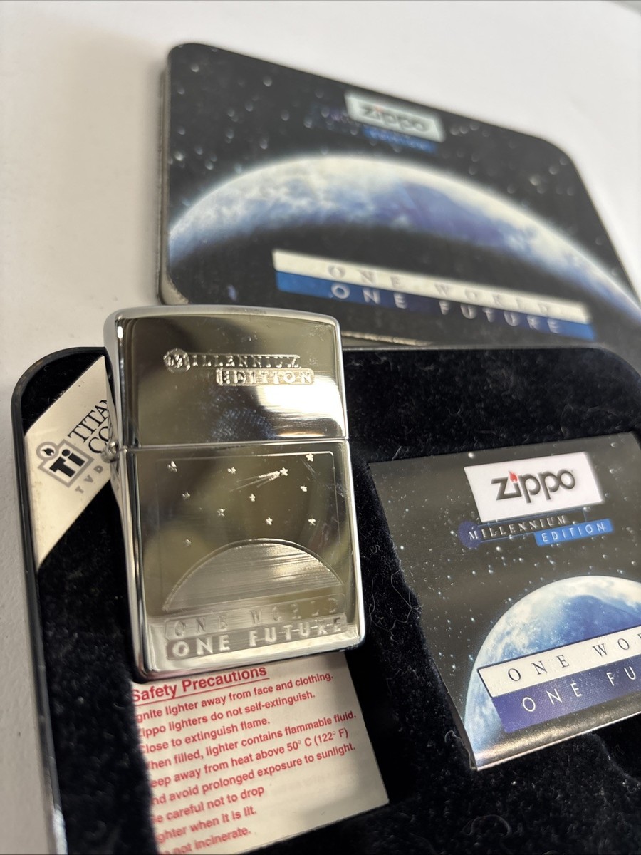 ✨Zippo ✨ジッポBEAUTY LIMITED EDITION 1999年製 Zippo 1999 Ltd Ed Titanium Coated Millennium Edition-one