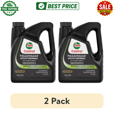 (2 pack) Castrol Transmax ATF CVT Fluid 1 Gallon Automatic Transmission Oil