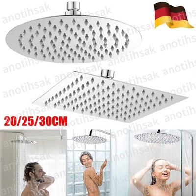 Kopfbrause Rainshower Luxus Edelstahl Regendusche Brausekopf Duschkopf V304    