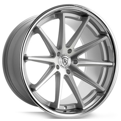 Rohana Wheels RFC10 20x11 Machine Silver with Chrome Lip (4pcs) A1
