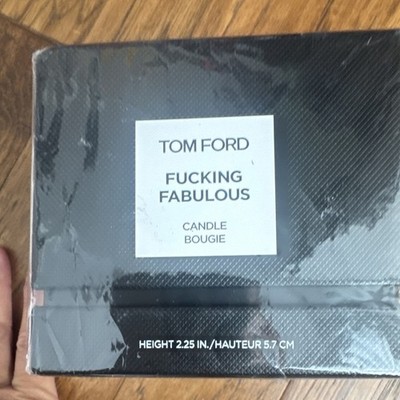 Tom Ford F* Fabulous Scented Mini Candle Black Rectangle 2.25 in