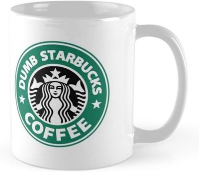 Nathan For You Dumb Starbucks Funny Ceramic Coffee Mug 11oz White