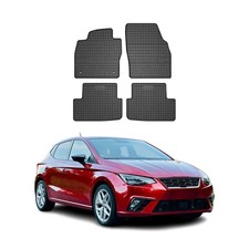 OMAC Gummi Fußmatten für Seat Ibiza 2017-2025 Automatten Gummi TPE Schwarz 4tlg