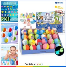 Bath Bombs for Kids 24 Pack Surprise Toy Inside Glow in The Dark Gift Set