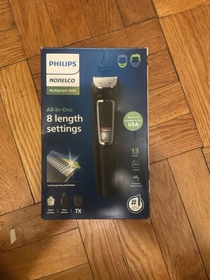 PHILIPS Norelco Multigroon 3000 All-In-One Trimmer 13 Pieces NEW. Damaged Box