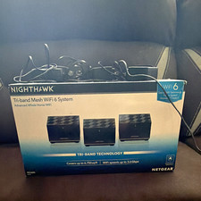 NETGEAR Nighthawk Tri-Band Mesh WiFi 6 Router System AX3600 3-Pack