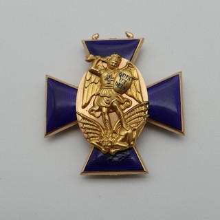 Verdienstkreuz Hl. Michael Bayern 750 Gold Gewicht 14 4 g