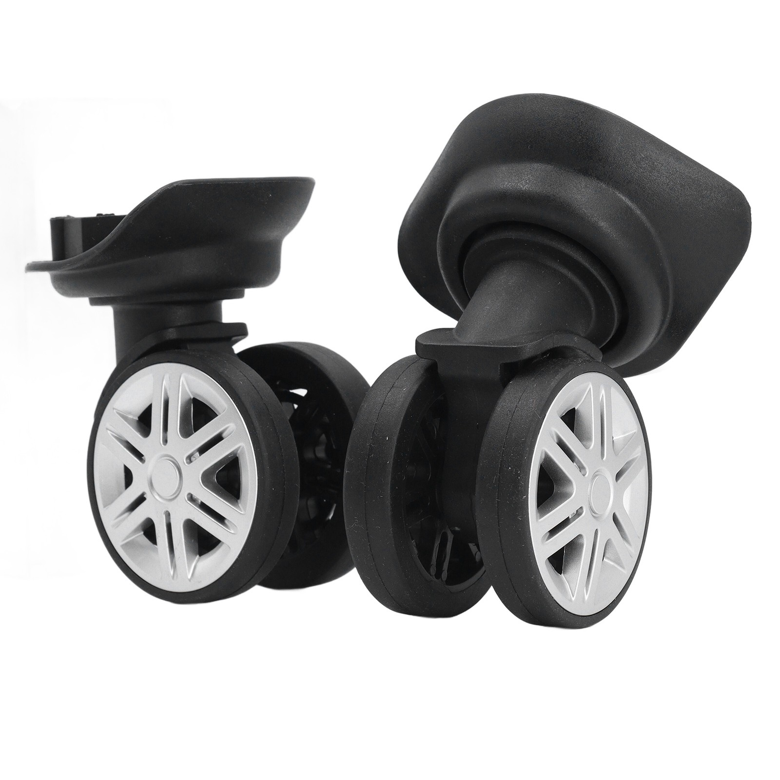 1 Pair Universal Luggage Suitcase Caster 360 Degree Silent Wheels For Stable Tra