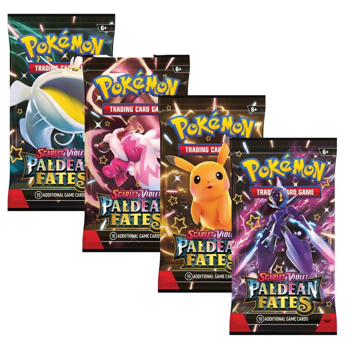 Pokemon SV4.5 Paldean Fates Art Set | 4 Booster Packs (One of Each