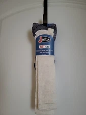 JUSTIN ACRYLIC STEEL TOE MEN'S BOOT SOCKS. HALF CUSHION. SZ. L. 9-11 SHOE SZ. 2P