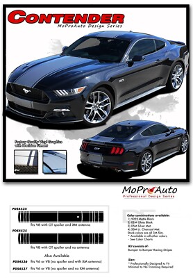 Ford Mustang 3M Vinyl Rally Kit - Fits Years '15-'17' - Racing Stripes