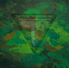 Kydex Infused Green Fabric Camo 7 7/8" x 7 7/8" 1 Sheet