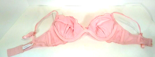 Affinitas bra Women's 32B pink padded underwire embroidery New with tags - 第 5/8 張圖片