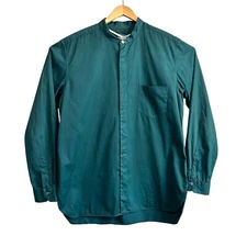 Paul Smith Button Up Shirt Mens XL Teal Green Long Sleeve Pocket Cotton