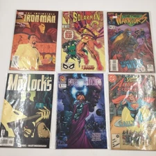 Set Of 10 Assorted Comic Books In Sleeves All In Good Condition 