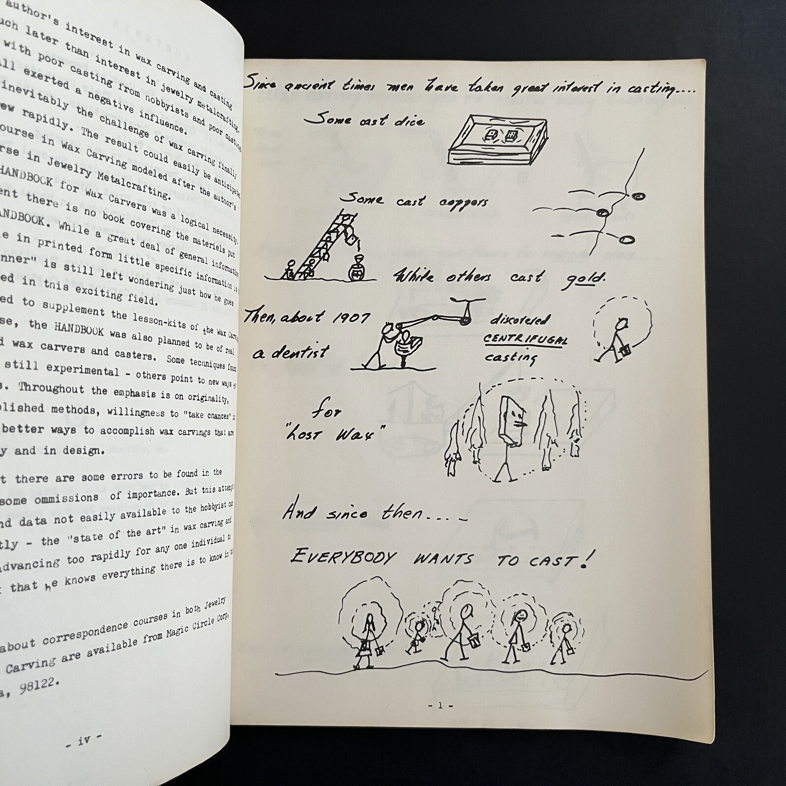 Handbook for Wax Carvers by Wm. E. Garrison 1971 Wax Carving Guide