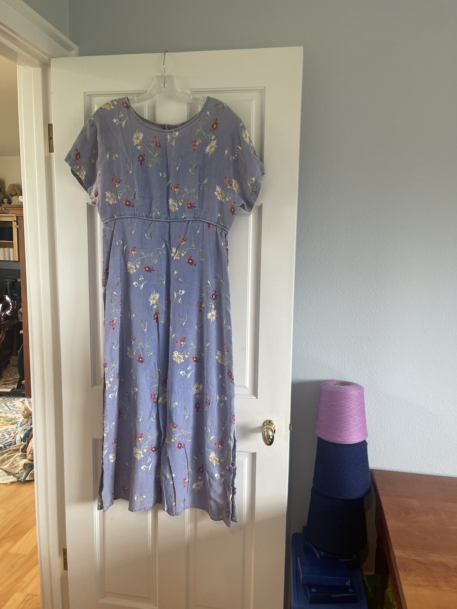 Sundance Vintage 100% linen M lavender summer sun dress lovely elegant  vintage M | eBay