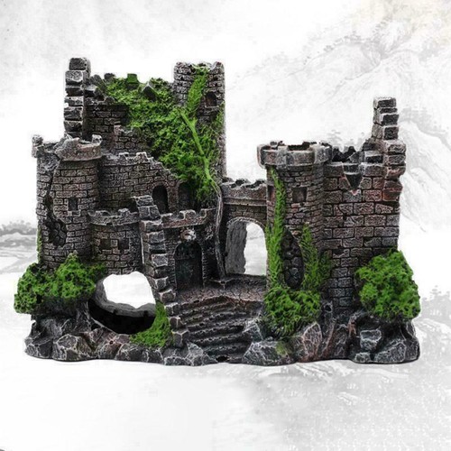 Aquarium Deko Schloss Felsen Höhle Burg Terrarium Dekoration Zubehör Schloss - Bild 2 von 6
