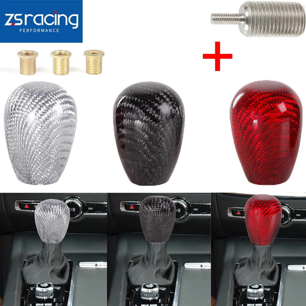 Carbon Fiber Shift Knob with M12x1.25 Adapter For Logitech G27 G29 G920