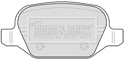 Set of Rear Brake Pads for ALFA ROMEO 156 Sportwagon (2000-2006) 932 1.8L