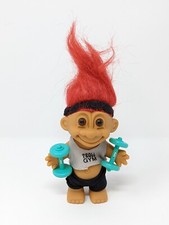 Russ 5" Troll Doll Troll Gym Work Out Troll Red Hair Sticker on Foot