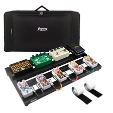 Pedalboard efecto guitarra con bolsa placa AZOR aleación de aluminio piezas de guitarra tamaño grande