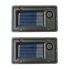 2-Pack Solar Lantern Replacement Tops – LED Battery Box for Outdoor DIY Lights