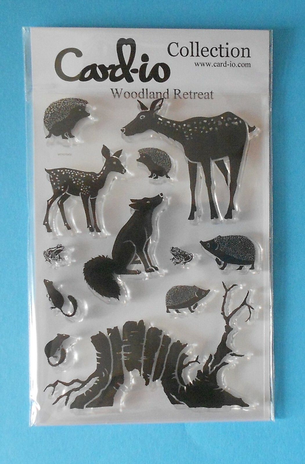 CARD-IO Collection  WOODLAND RETREAT CDCCSTWOO-02 STAMP SET Hedgehogs fox deer