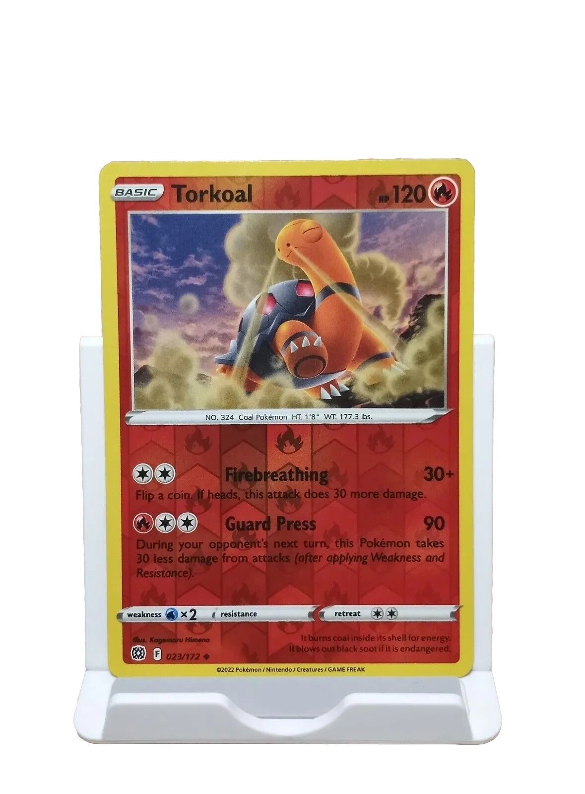 Torkoal 023/172 Reverse Holo Brilliant Stars Pokemon TCG Card