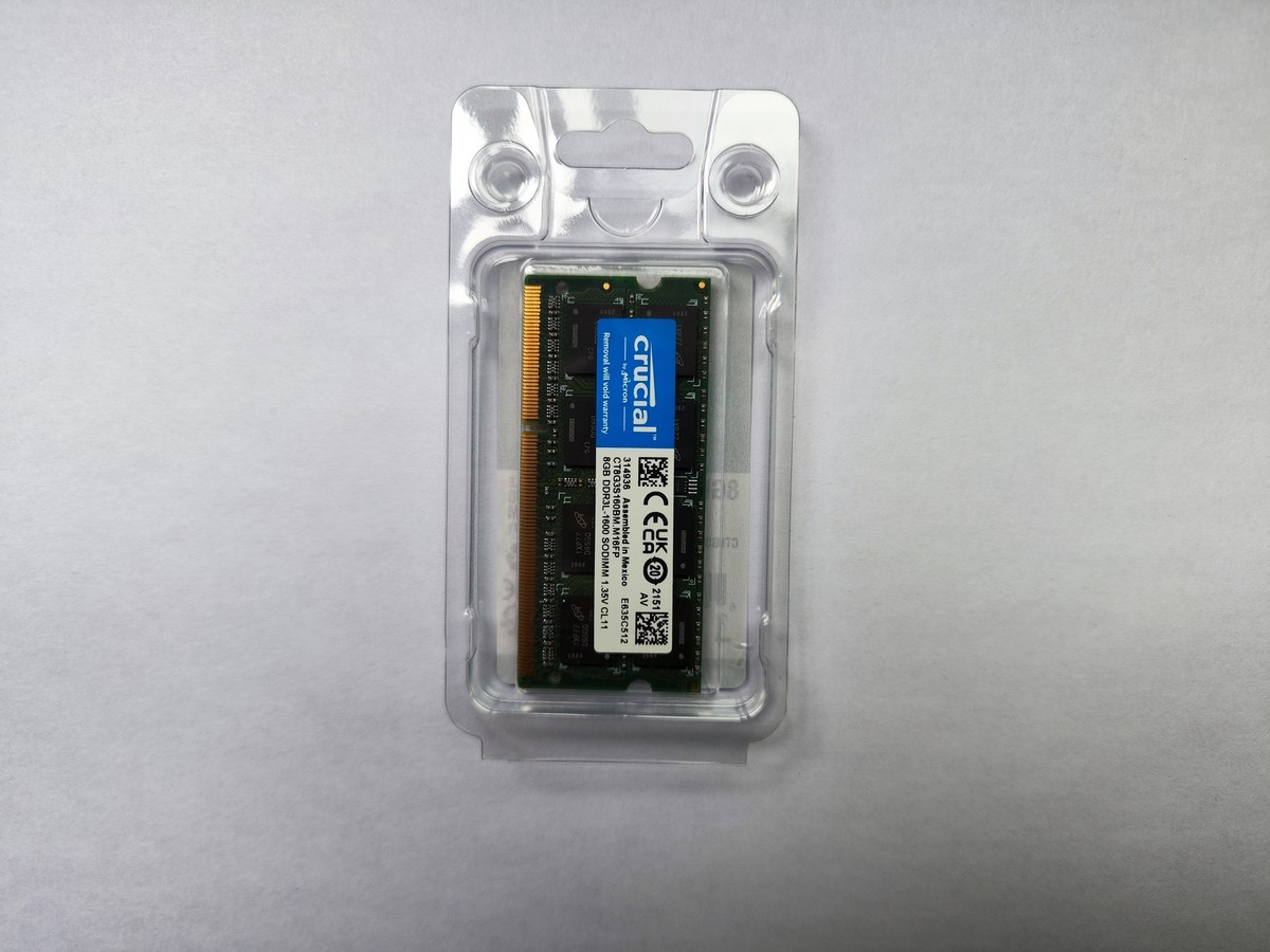 Crucial 16GB(2 x 8GB) Kit 1600MHz DDR3L SODIMM PC3L-12800 204-Pin