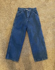 NEW, BOYS SZ 10S CARPENTER JEANS, ADJUSTABLE WAIST, IRREGULAR