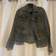 DKNY Jeans Womens Denim Button Up Jean Jacket Size 6
