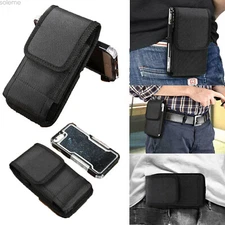 Large Pouch Holster Belt  Phone Case Cover For iPhone 11 12 13 14 15 16 Pro Max