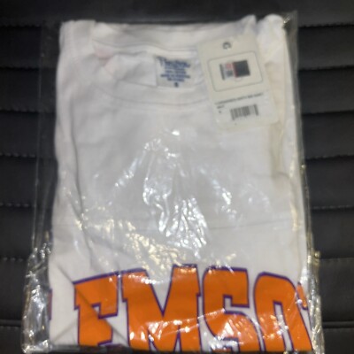 New Pressbox Clemson Tigers TShirt Crewneck Short Sleeve 100% Cotton Size Small
