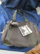 FISHER PRICE DELUXE FASHION DIAPER TOTE Fast Finder Baby Infant Travel Bag Brown