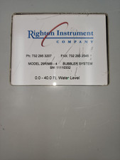 Righton Instruments model 29rimb-4 BUBBLER SYSTEM 0-40FT. WATER LEVEL