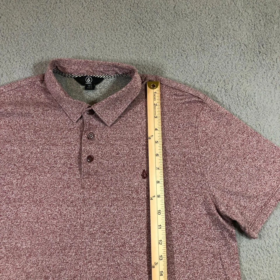 Volcom Polo Shirt Mens XL red - Image 4 of 4