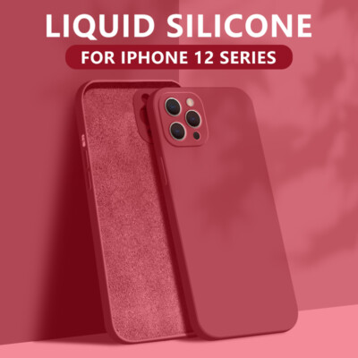 Colorful Liquid Silicone Soft Case Cover For iPhone 16 15 14 13 12 11 Pro Max XS