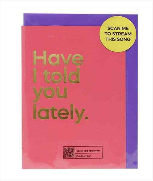Van Morrison ""Have I Told You Lately"" Card - Music Gift - Music Playing Card