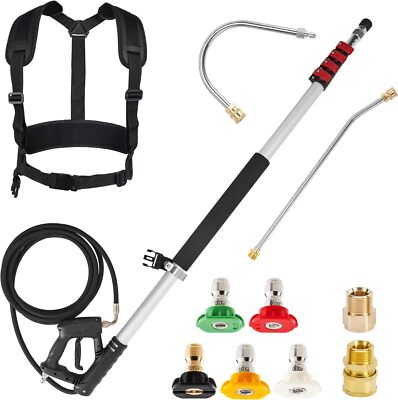#ad M MINGLE Telescoping Pressure Washer Wand 20 Feet Aluminum High Power Washer $189.98
