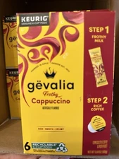 Gevalia Frothy 2-Step Cappuccino K-Cup Coffee Pods & Froth Packet 2025