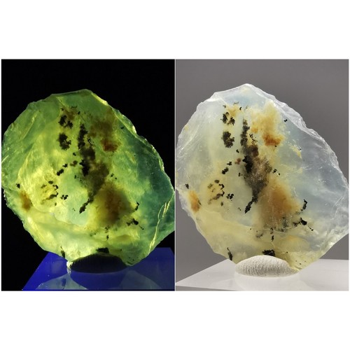 Ópalo activo UV 40,5 quilates raro / Arequipa, Perú / espécimen de piedras preciosas de cristal en bruto - Imagen 1 de 11