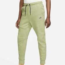 Nike Sportswear Tech Fleece Jogger Pants Lime Green DD4706-303 Men's XS