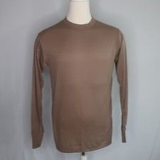 VTG 80s Kenyon Strata Blank Solid Brown Long Thermal T Shirt Mens XL USA Made