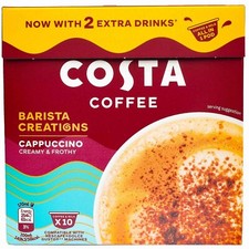 Cappuccino Costa Coffee Pods for Dolce Gusto Coffee Machine 2 X Pack of 10 pods