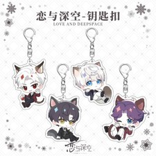 Love and Deepspace Anime Bag Pendant Acrylic Keychain Keyring Cosplay Cartoon