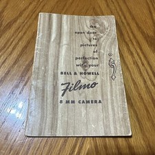 Bell Howell Filmo Sportster Tri-Lens 8mm Camera Manual Instruction Booklet