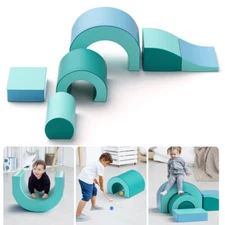 Kids 5-Piece Climb and Crawl Activity Play Set Safe Foam Blocks Soft Climber