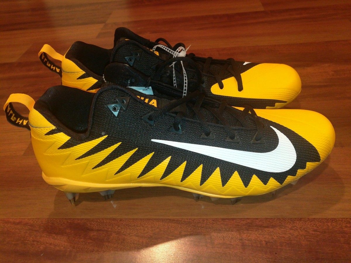 Nike Alpha Menace 922804-019 Pro LOW Mens Football Cleats Yellow